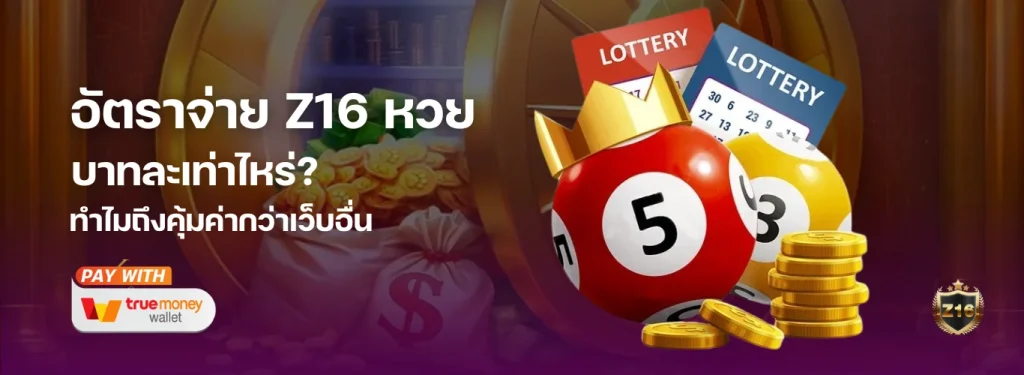 เปิดเรทล่าสุด! อัตราจ่าย Z16 หวย บาทละเท่าไหร่? ทำไมถึงคุ้มค่ากว่าเว็บอื่น
